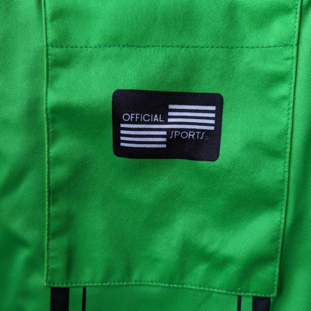 US Soccer Federation Referee Uniform- 2013- GREEN Made In USA - Picture 3 of 5